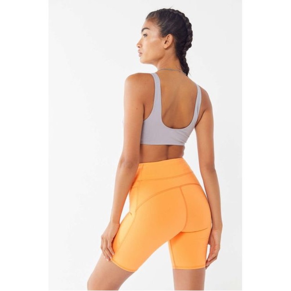 NWT Urban Outfitters Orange Seamed Biker Shorts - size S